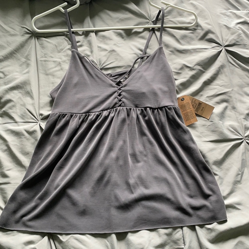AE Soft and Sexy Sueded Cross Front Cami